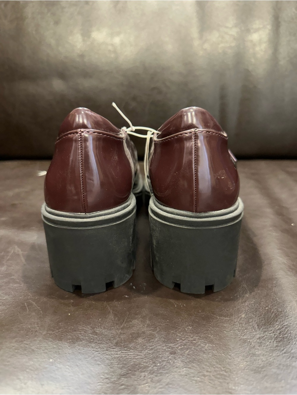 Women’s Mary Jane Platform Shoes in Burgundy lug sole sz 8 - Picture 4 of 10
